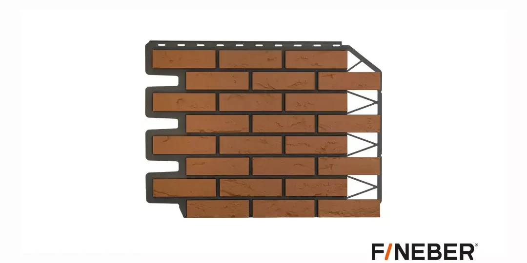 Фасадные панели FineBer Дачный Кирпич баварский